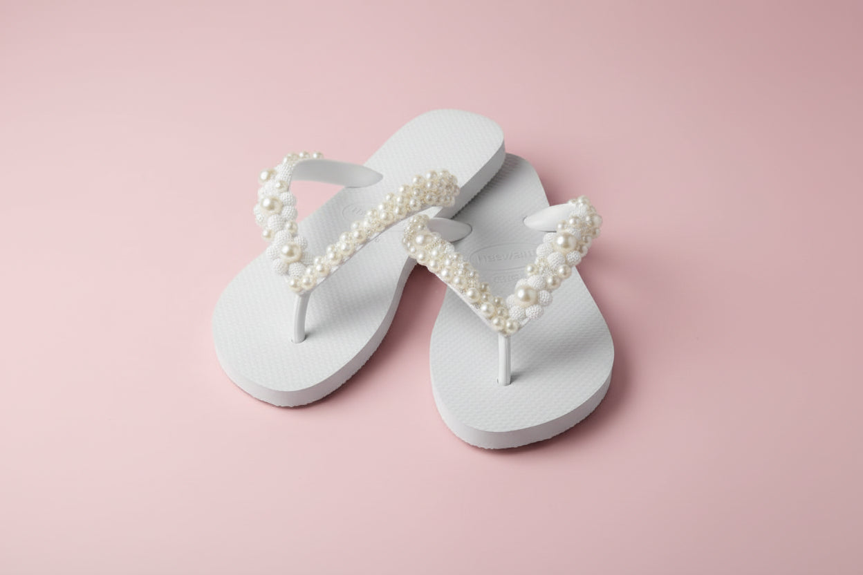 White customise sandal