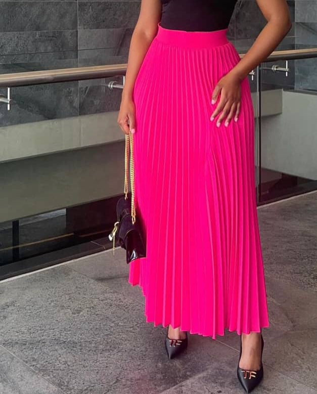 Pleated Midi Skirt – Easy Style, Everyday Comfort