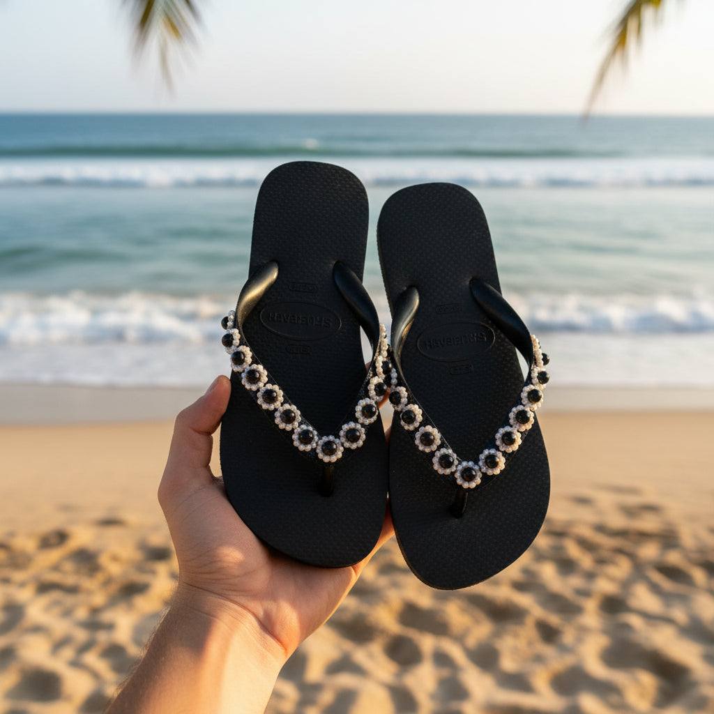 Classic black design elevated with stylish accents